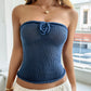 Hot Girl Tube Top Woolen Vest Top For Women