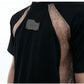 Niche Deconstruction Contrast Color Retro Short-sleeved Slim-fit Pit Texture Bottoming Shirt