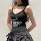 Street Dark Style Backless Top
